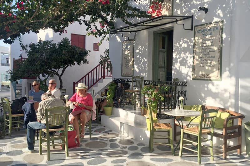 Griechenland Insel Paros - Cafe Parikia - Reiseblog Bravebird