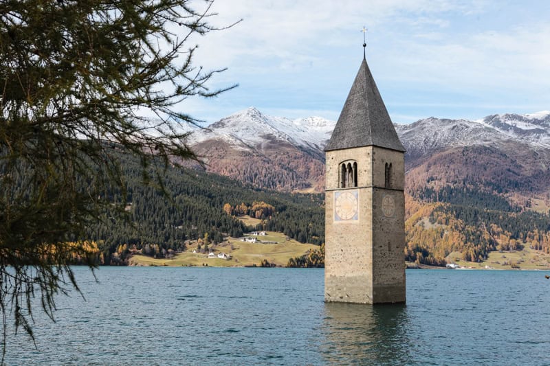 Vinschgau Südtirol Reschensee - Reiseblog Bravebird