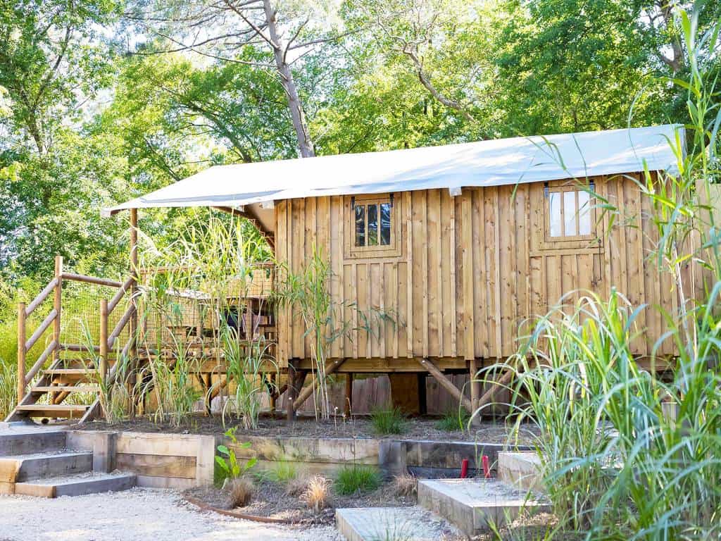 Campingplatz Südwest-Frankreich - Holzhütte Camping Maguide am Meer - Reiseblog Bravebird