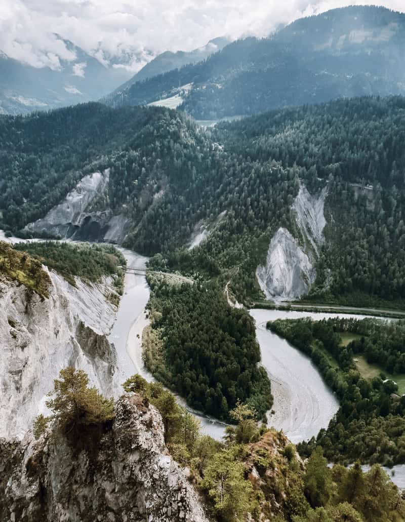 Rheinschlucht bei Flims - Reiseblog Bravebird