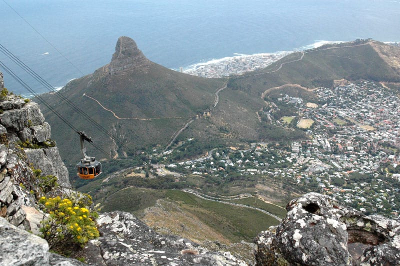 Blick vom Tafelberg - Seilbahn - Reiseblog Bravebird