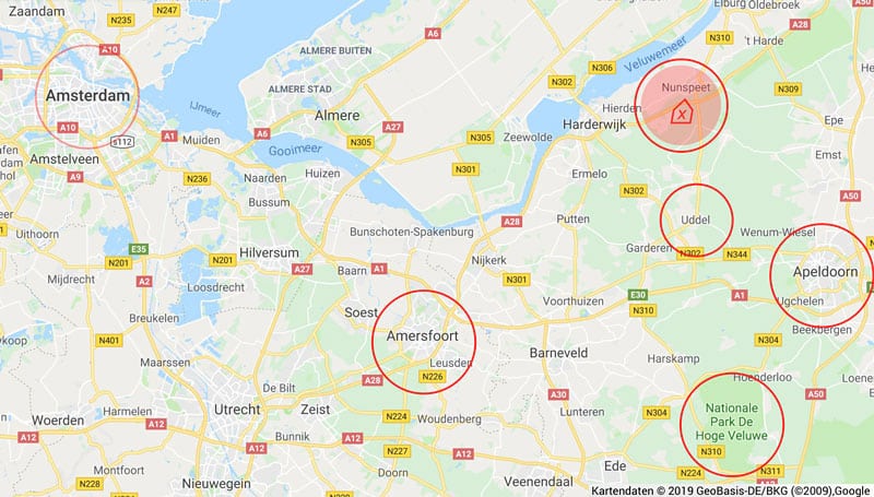 Reisekarte Wochenendtrip Holland - Reiseblog Bravebird