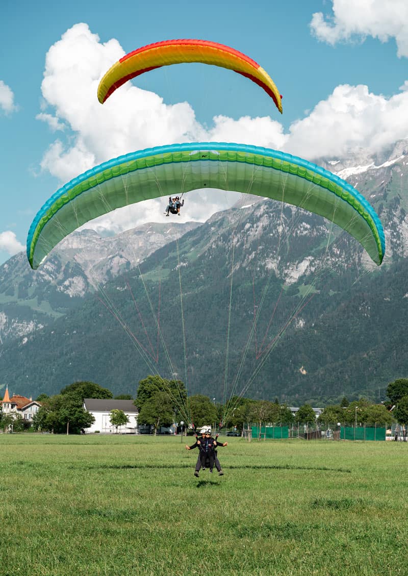 Paragliding Schweiz - Reiseblog Bravebird