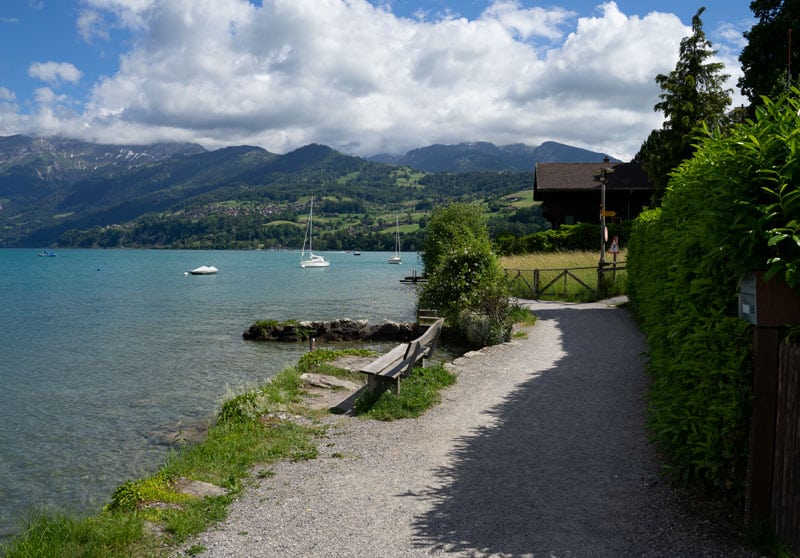 Strandweg von Spiez nach Faulensee - Schweizurlaub - Reiseblog Bravebird