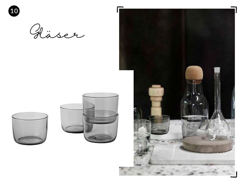 Gläser von Muuto - Reiseblog Bravebird