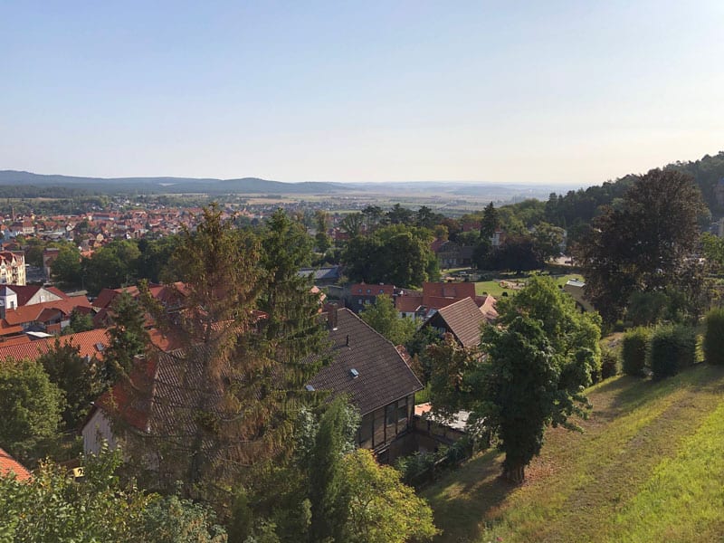 Blankenburg Ausblick von Hotel Obere Mühle - Reiseblog Bravebird