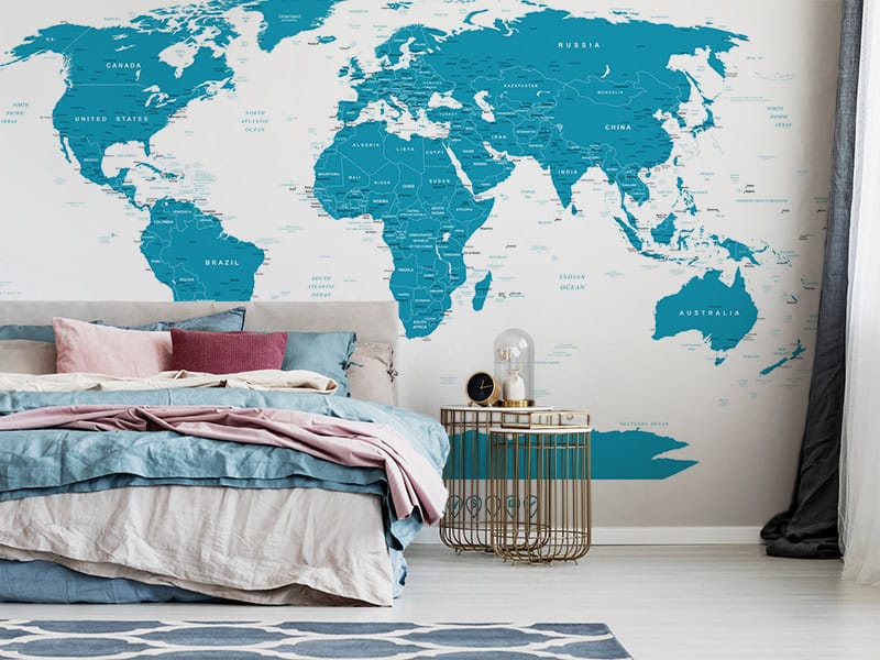 Weltkarte Tapete - Myloveview - Reiseblog Bravebird