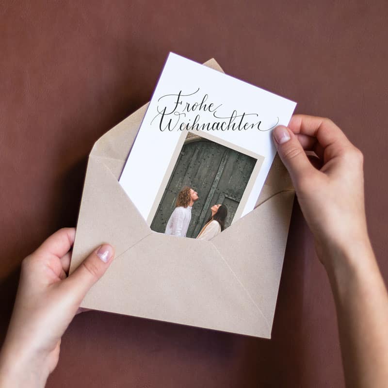 Grußkarten Weihnachtskarten selbst gestalten - Reiseblog Bravebird