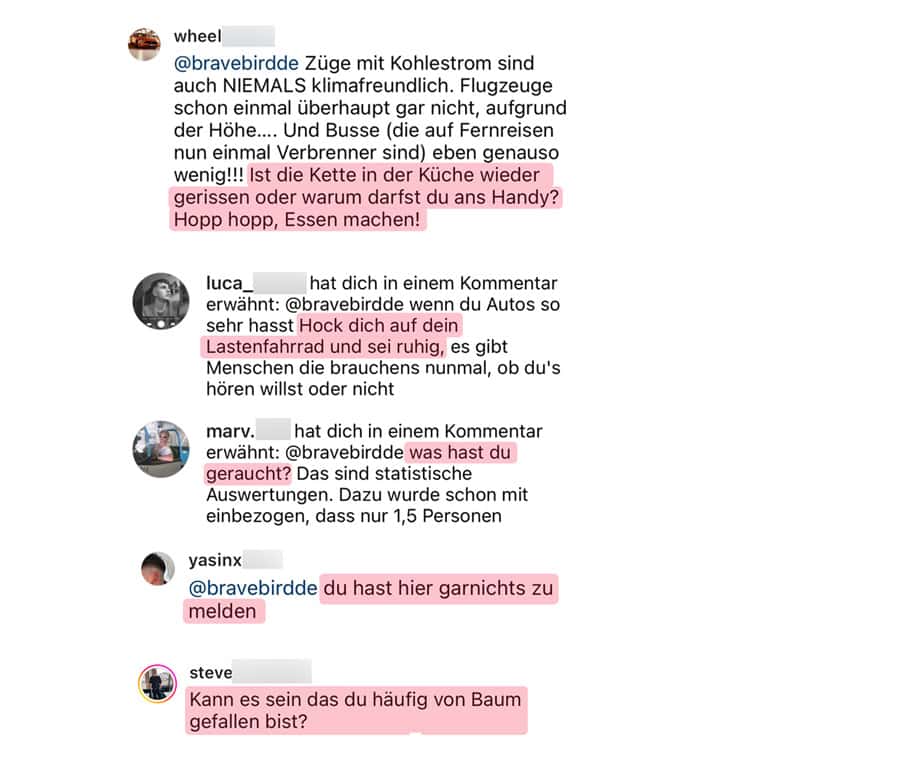 Mansplaining Beispiele Instagram - Reiseblog Bravebird