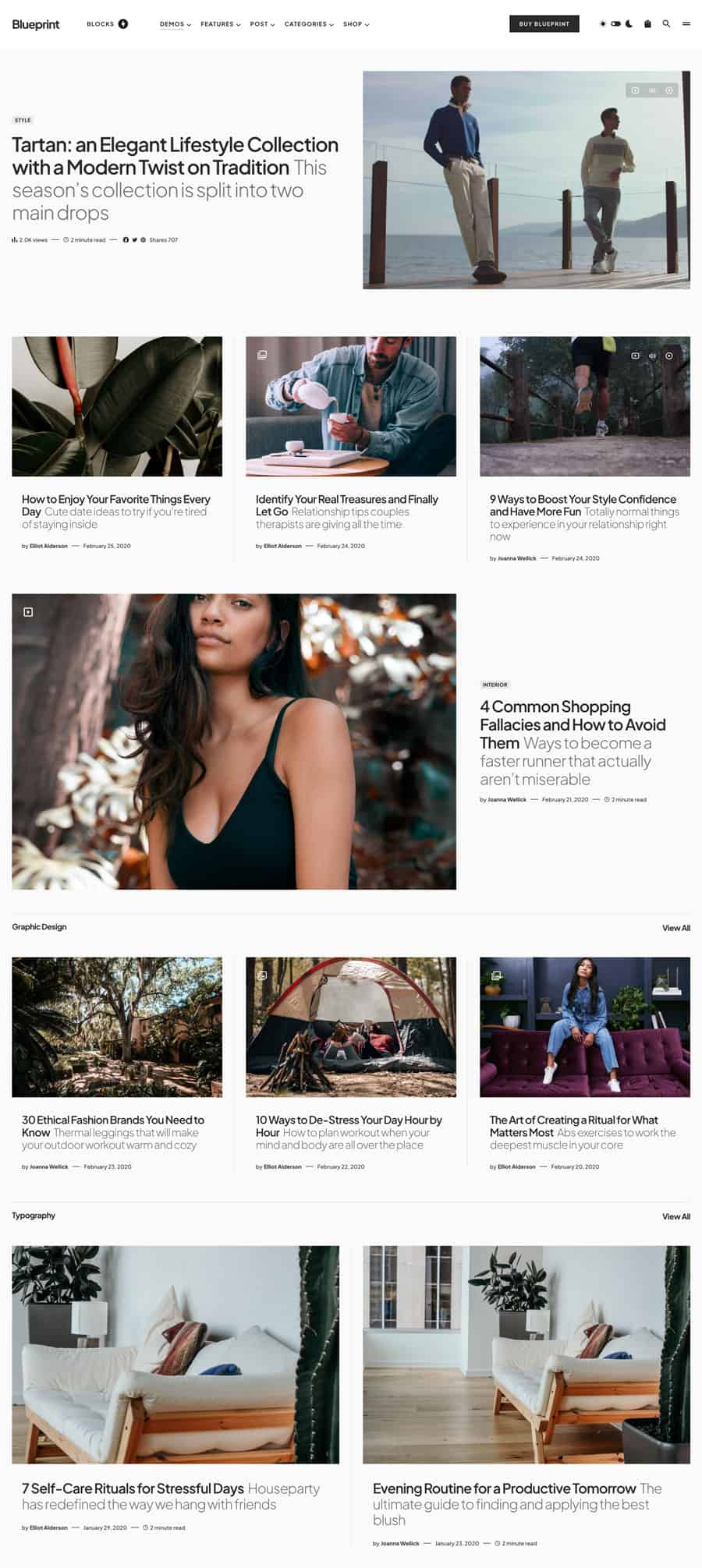 Blueprint WordPress Theme Blog Magazin Tipp