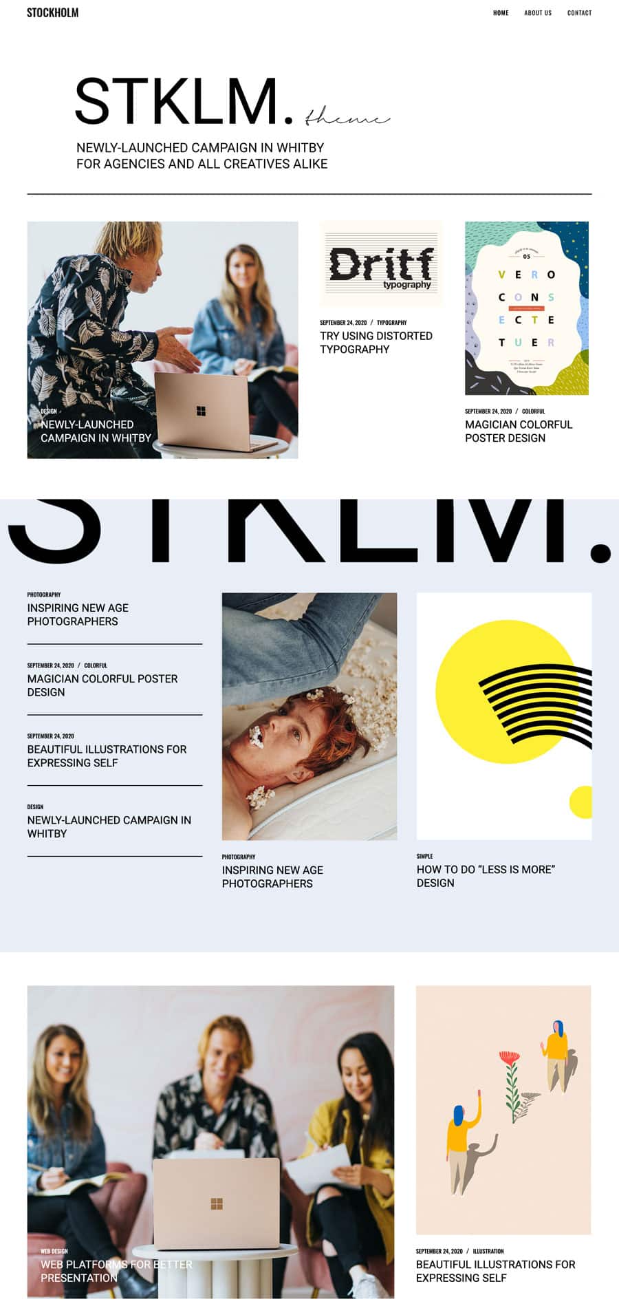 Stockholm WordPress Theme Design Kunst Lifestyle