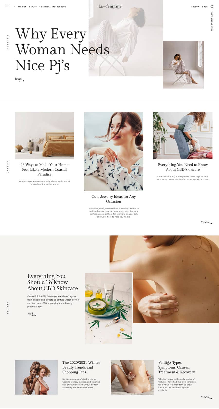 La Feminite WordPress Theme Reise Fashion Mode