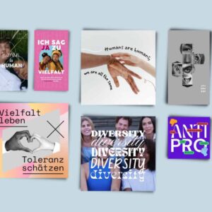 Leiser Aktivismus - Banner für mehr Vielfalt
