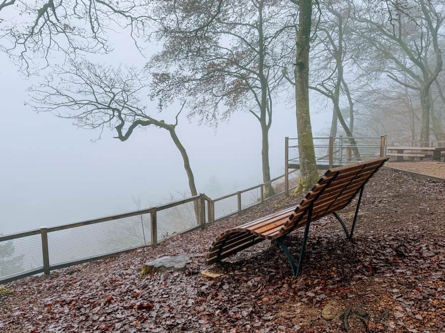 Wolfsschlucht Luxemburg Wanderung Nebel Winter - Reiseblog Bravebird